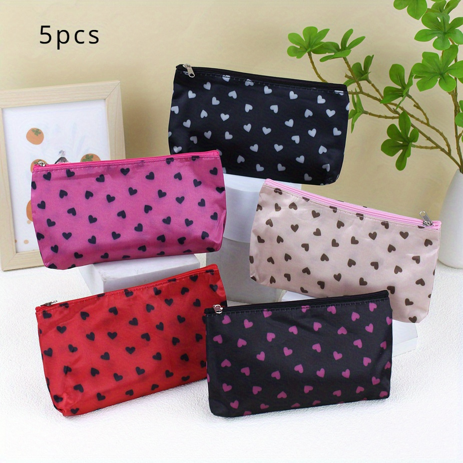 

5pcs 5-color New Makeup Bag Cosmetic Bag Coin Purse Wash Bag