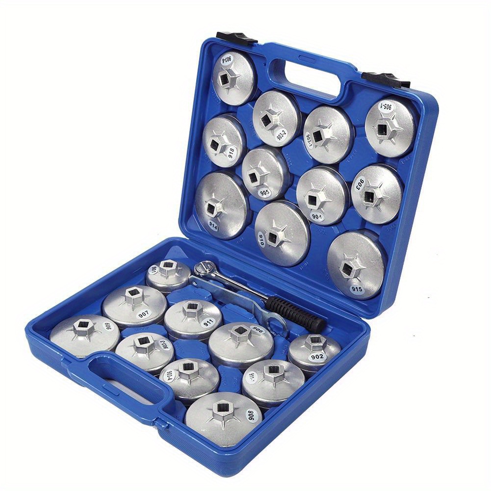 

23pcs Aluminum Oil Filter Removal C Ap Wrench Socket Professional Remover Tool Kit