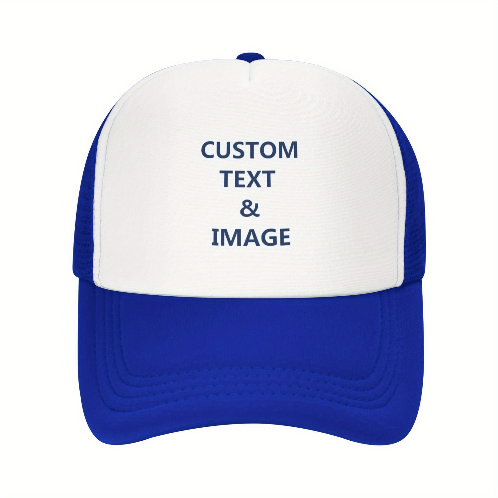 Casquette Baseball Personnalisable Photo/texte - Denim Unisexe, Réglable, Pour Homme Femme, Idéal Cadeau, Sport, Quotidien