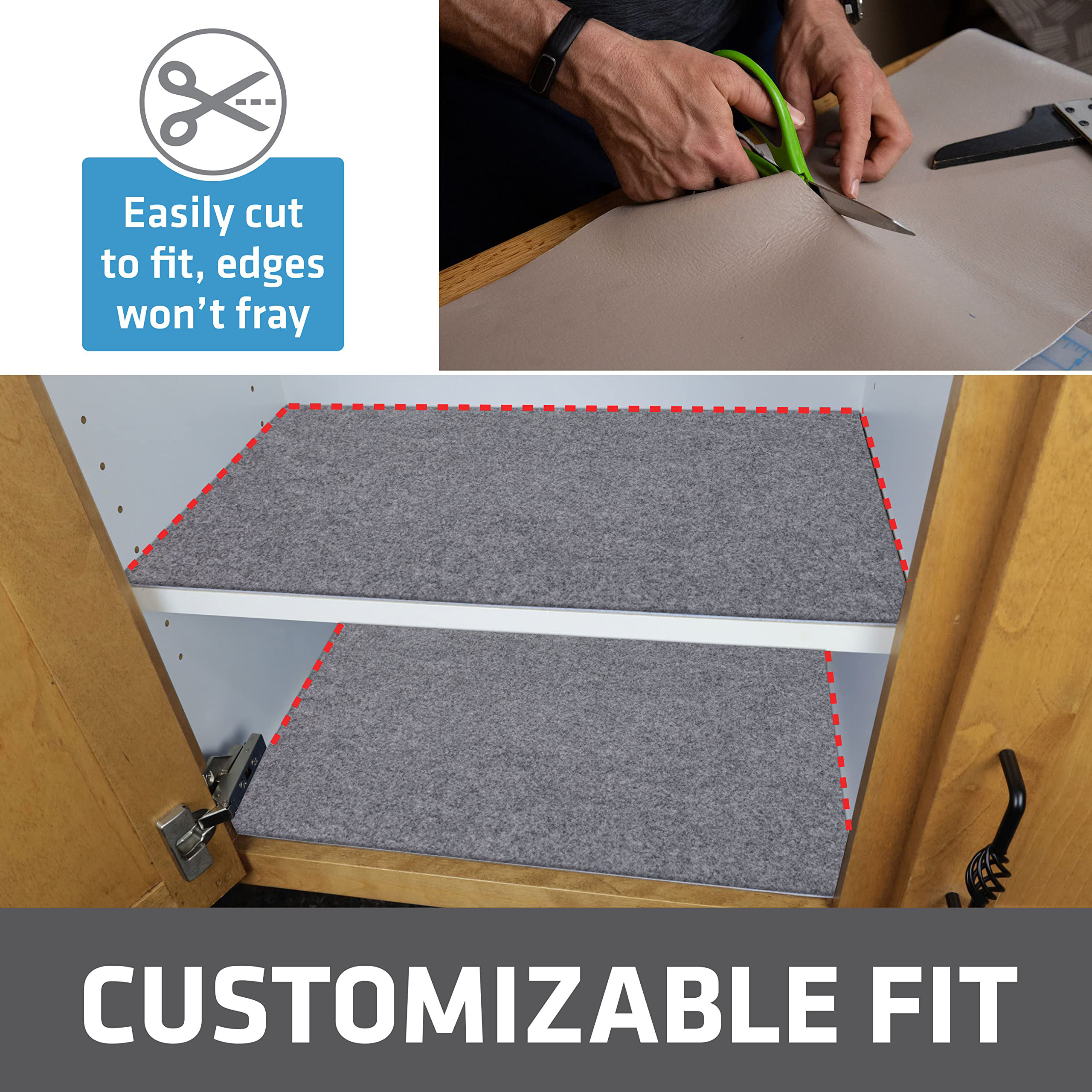 non   shelf liner roll 1pc   waterproof fabric shelf mat for home storage accessories cabinet protector pad sink quick dry anti slip mat multi purpose furniture surface protection details 2