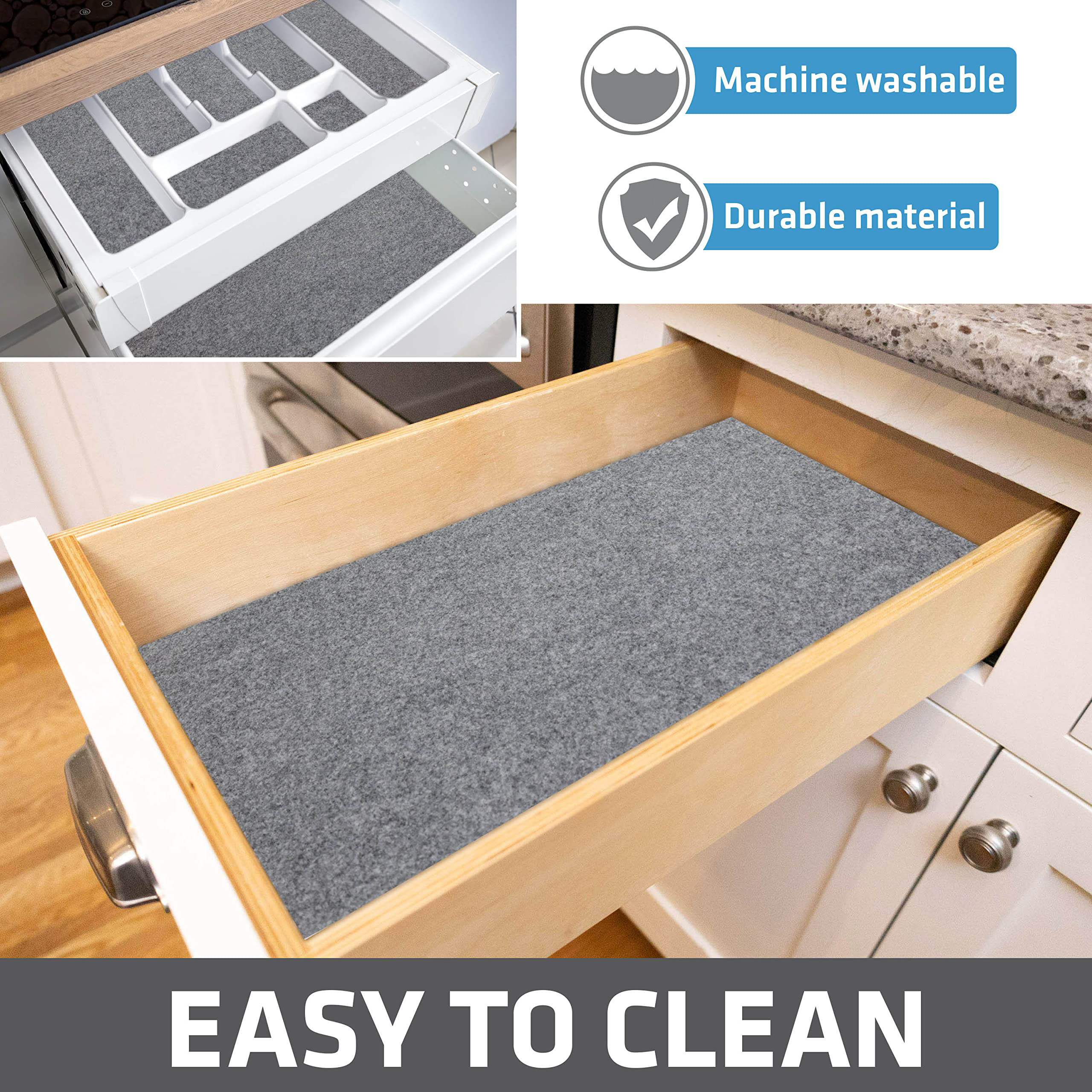 non   shelf liner roll 1pc   waterproof fabric shelf mat for home storage accessories cabinet protector pad sink quick dry anti slip mat multi purpose furniture surface protection details 4