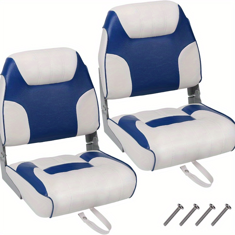 TEMU 2 Pack Boat Seats Low Back, Boat Seats Stainless Steel Screws Included
