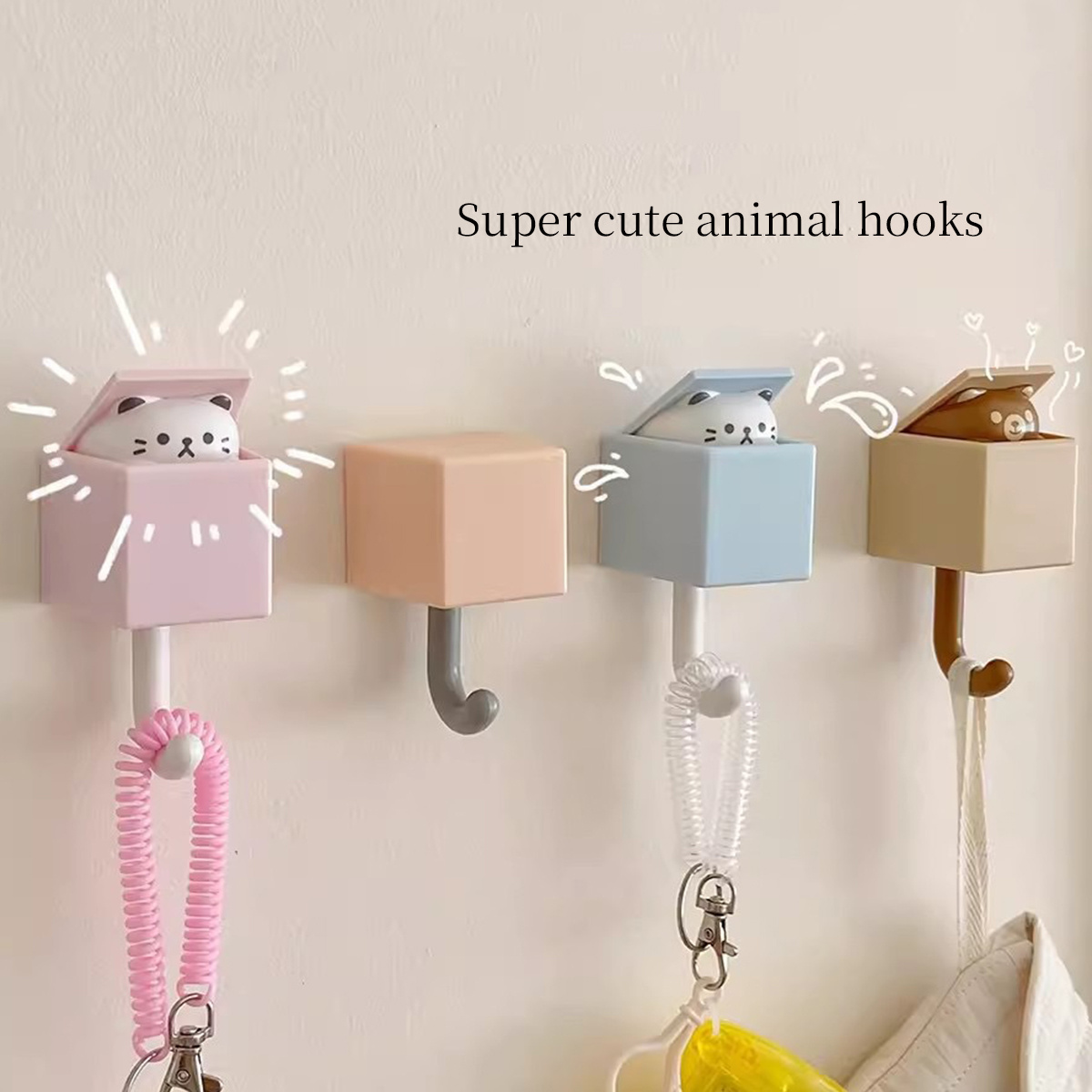 

Cute Kitty Hook: Adorable Hook With A Whimsical Cat Design, Perfect For Your Home Decor - No Power Required