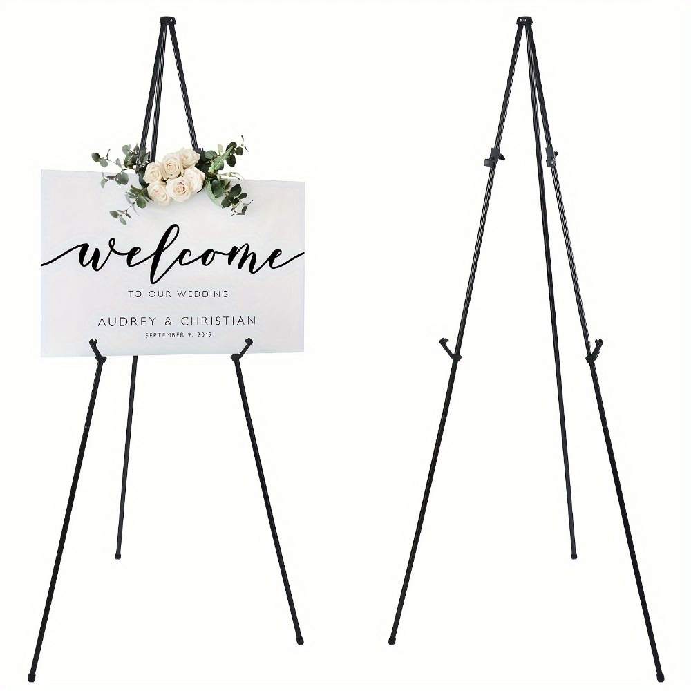 

63" Metal Stand For Wedding Signs And Posters - Display Bag, For Decor