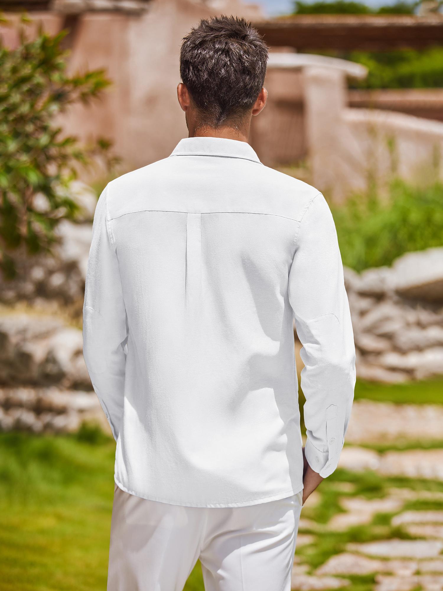 mens classic oxford shirt long sleeve dress shirt pointed Temu