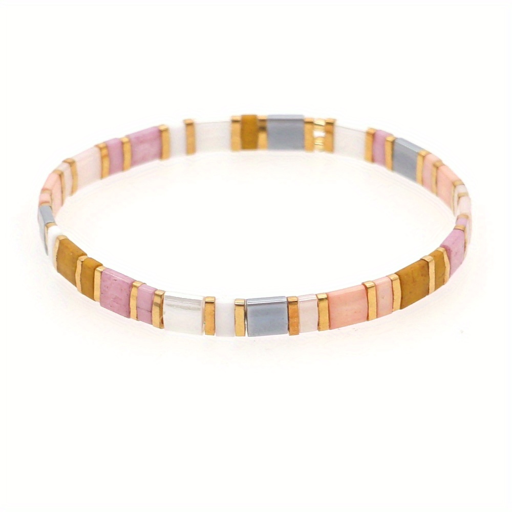 E-shop Böhmischer Urlaubsstil TILA, klassisches Farbblock-Easy-Design, geeignet für Männer und Frauen, tägliche Party-Essential-Schmuck