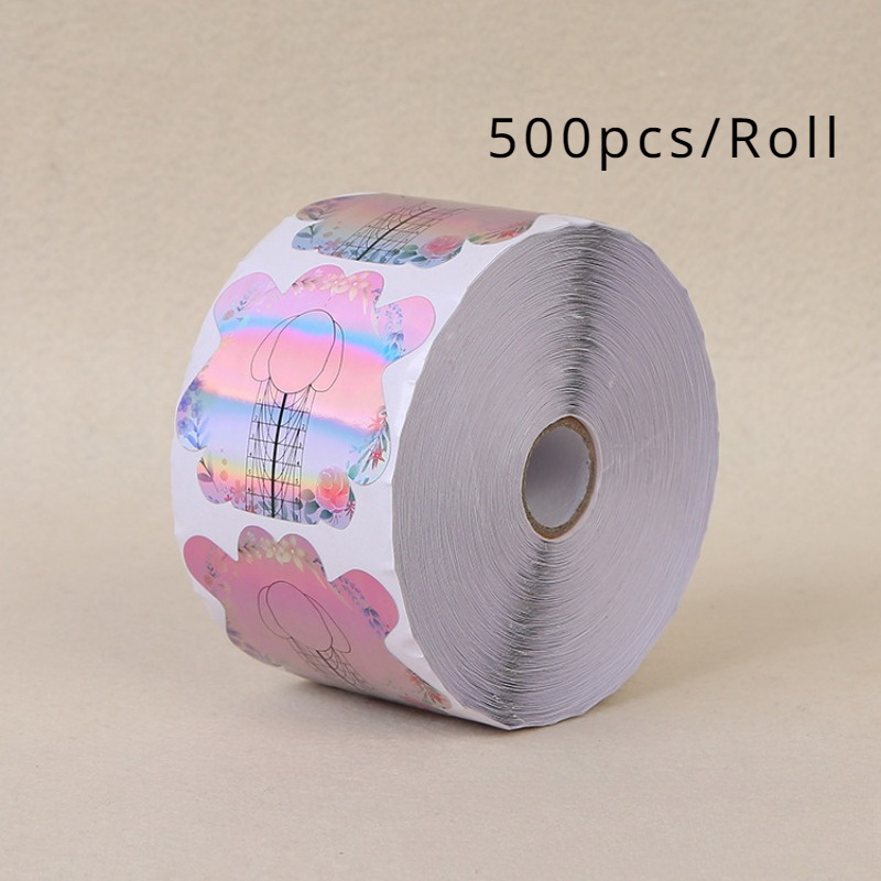 Image of 100/300/500pcs French Nail Form Tips Acrylic Gel Extension Form Nail Gel Sticker Mold Manicure Stencil Acrylic Tools
