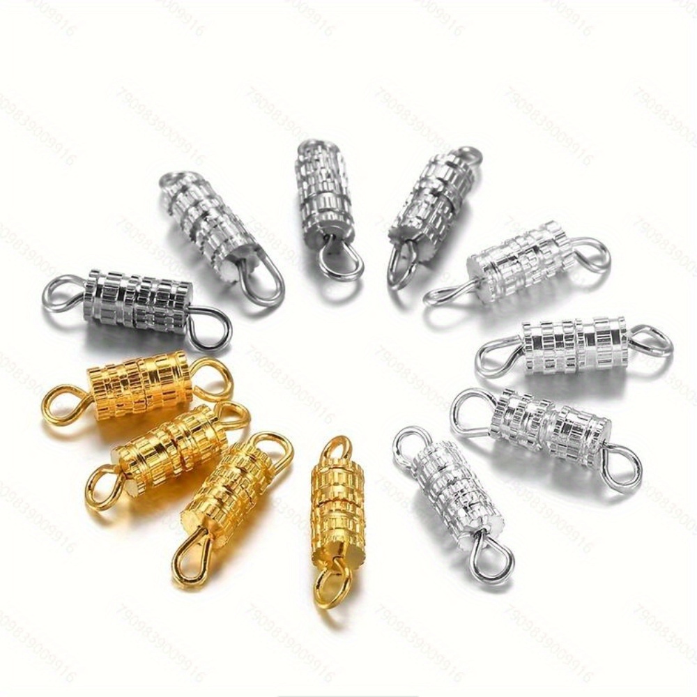 

10/20pcs Accessoires de Connecteur pour Bracelet et Collier , Boucle Croisée Torsadée, Boucle à Vis, Boucle Torsadée