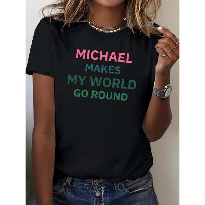 

Michael World Pure Cotton Women's Tshirt Comfort Fit