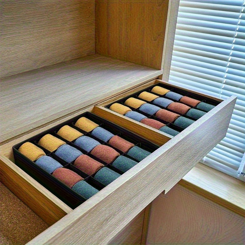 1pc foldable fabric drawer organizer for socks underwear ties hanging storage solutions for closet organization applicable age group 14 details 8