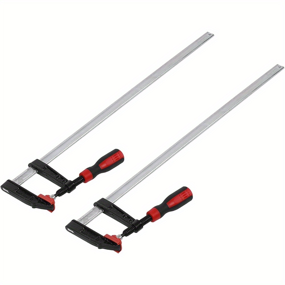 TEMU Jeu de serre- 80X600mm, 2 pinces de serrage à une main F Klemmen DIY Kit d'outils à main avec poignée antidérapante en fonte trempée, pour , le