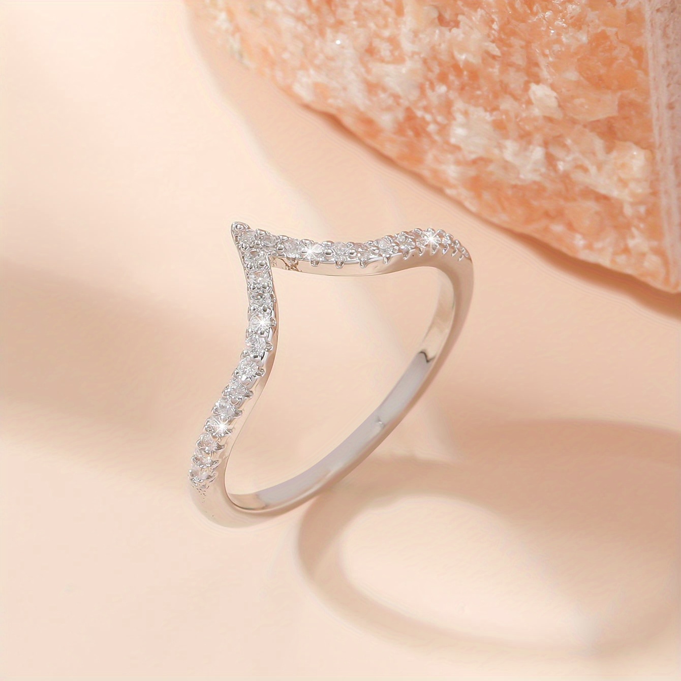 

Cubic Zirconia Decor Ring