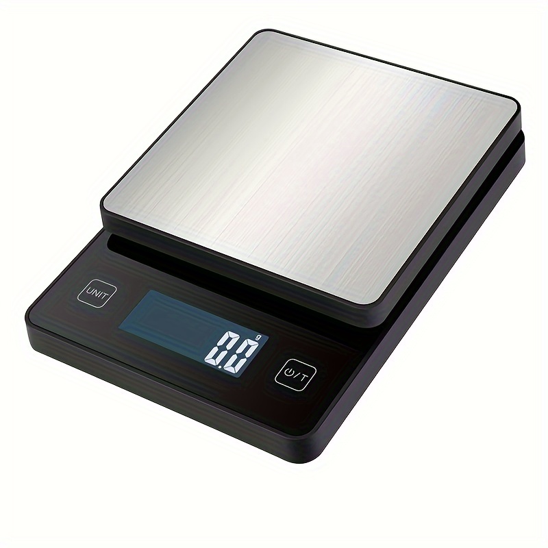 

10kg/1g Accurate Digital Kitchen Scale By Hotu - 10 Switching Units, 0.1g Precision - Ideal For Baking, Mailing, And More - Button Control - Battery Operated