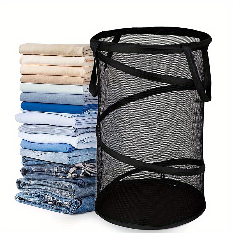  ular   a high capacity   up laundry basket foldable portable and mesh is   storing dirty laundry details 3