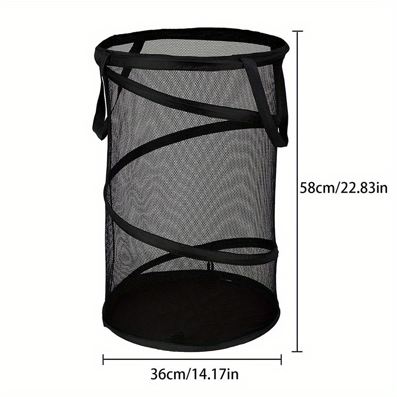  ular   a high capacity   up laundry basket foldable portable and mesh is   storing dirty laundry details 8