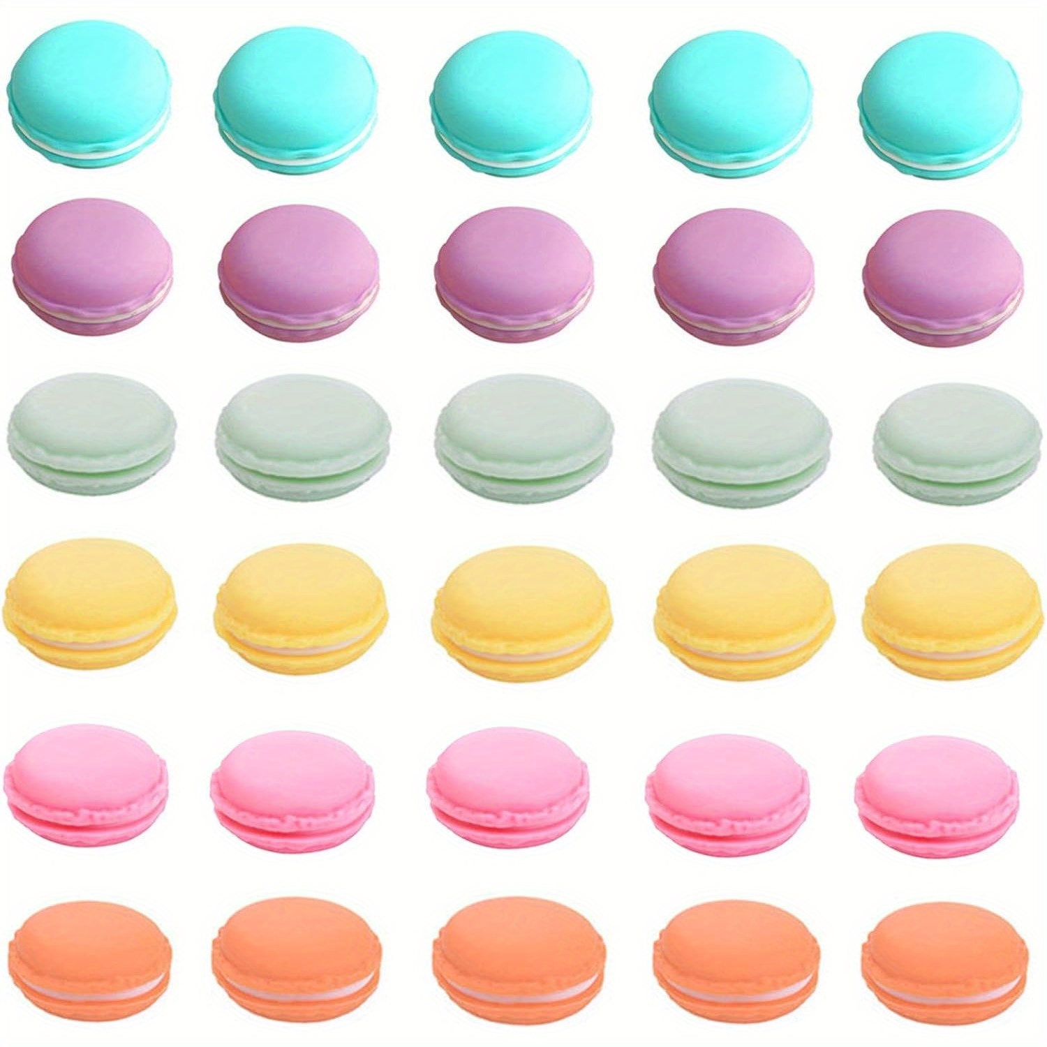 Image of 30pcs Cute Macaron Mini Storage Case Jewelry Box Case Container Earring Travel Organizer, Jewelry Boxes