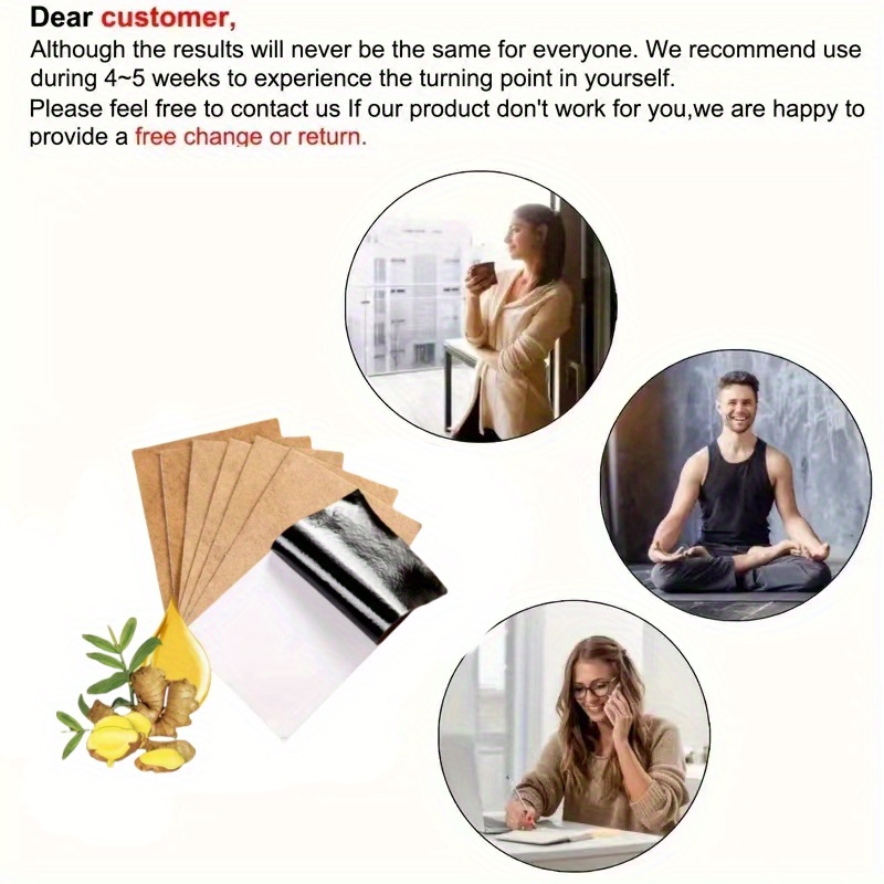 46 piece ginger oil infused belly patches for natural fat burning and oil absorption pads for waist slimming no power supply needed details 0