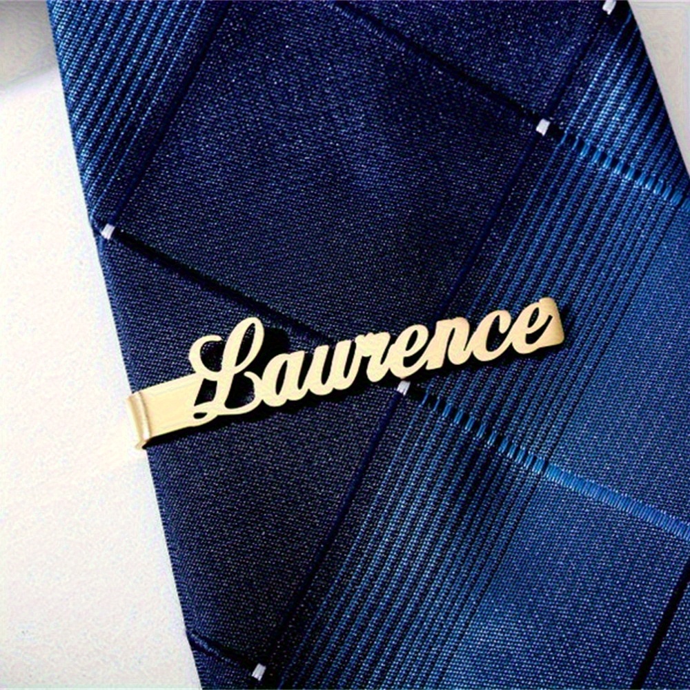 TEMU 1pc Men's Suit Additions Personalized Tie Clip Stainless Steel Tie Clip