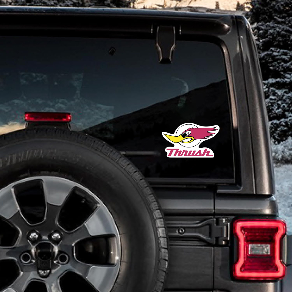 Thrush Classic Muffler Vinyl Decal Sticker Set Perfect Cars - Temu