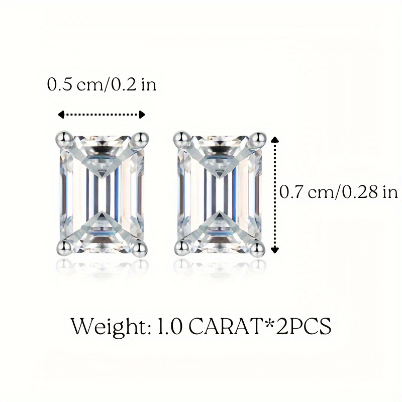 Eternal Earth 925 Sterling Silver Moissanite Earrings