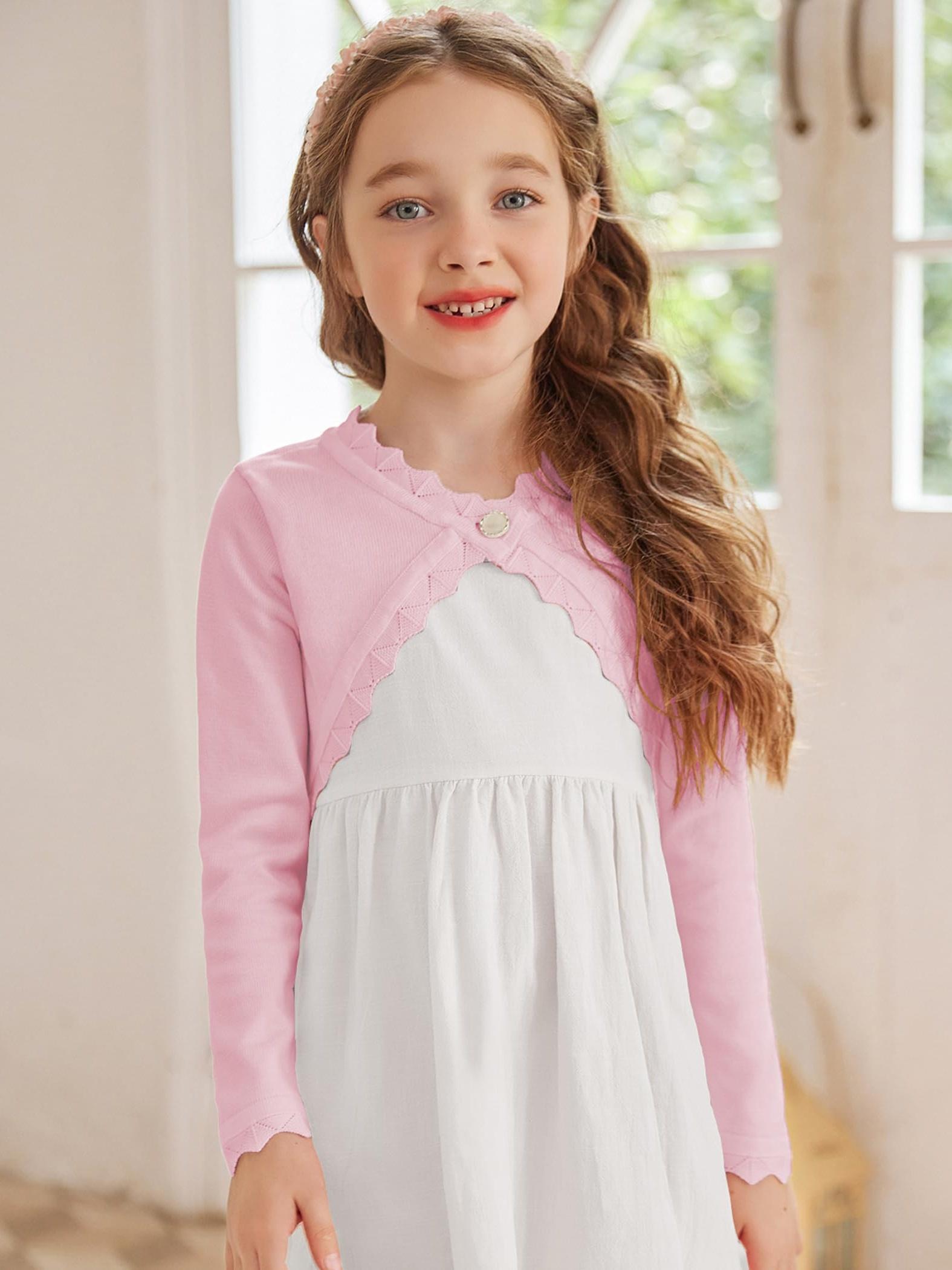 Cardigan For Girls Toddler Girls' Cotton Cardigan Long Sleeve
