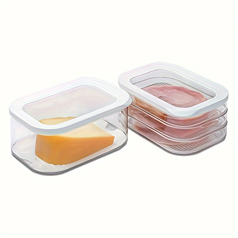 1 piece storage container 1 layer pet plastic cold plate container set leak proof and reusable food sealing box for meat fruits and vegetables kitchen organizer and storage kitchen accessories details 0