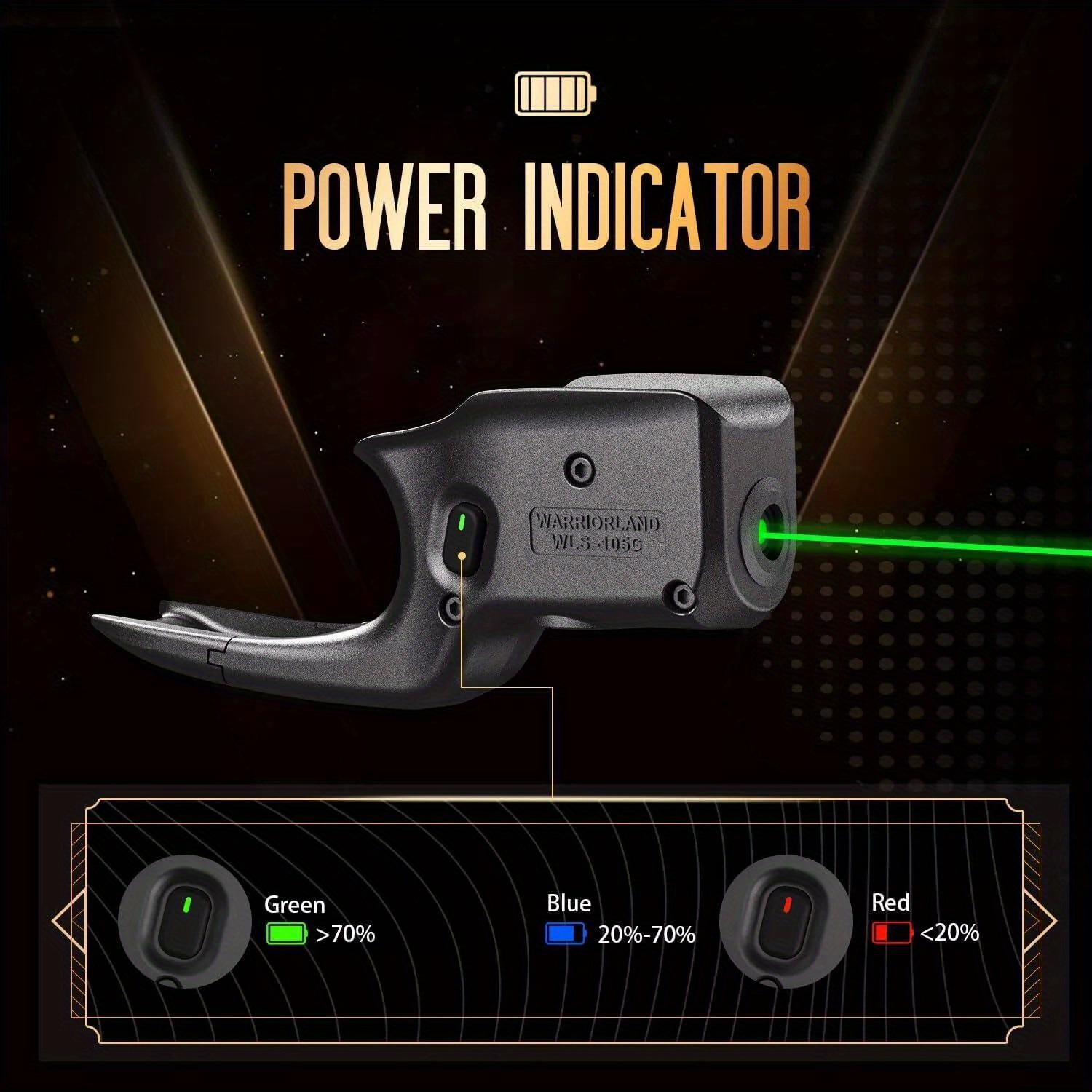 Glock with Green Laser Sight
