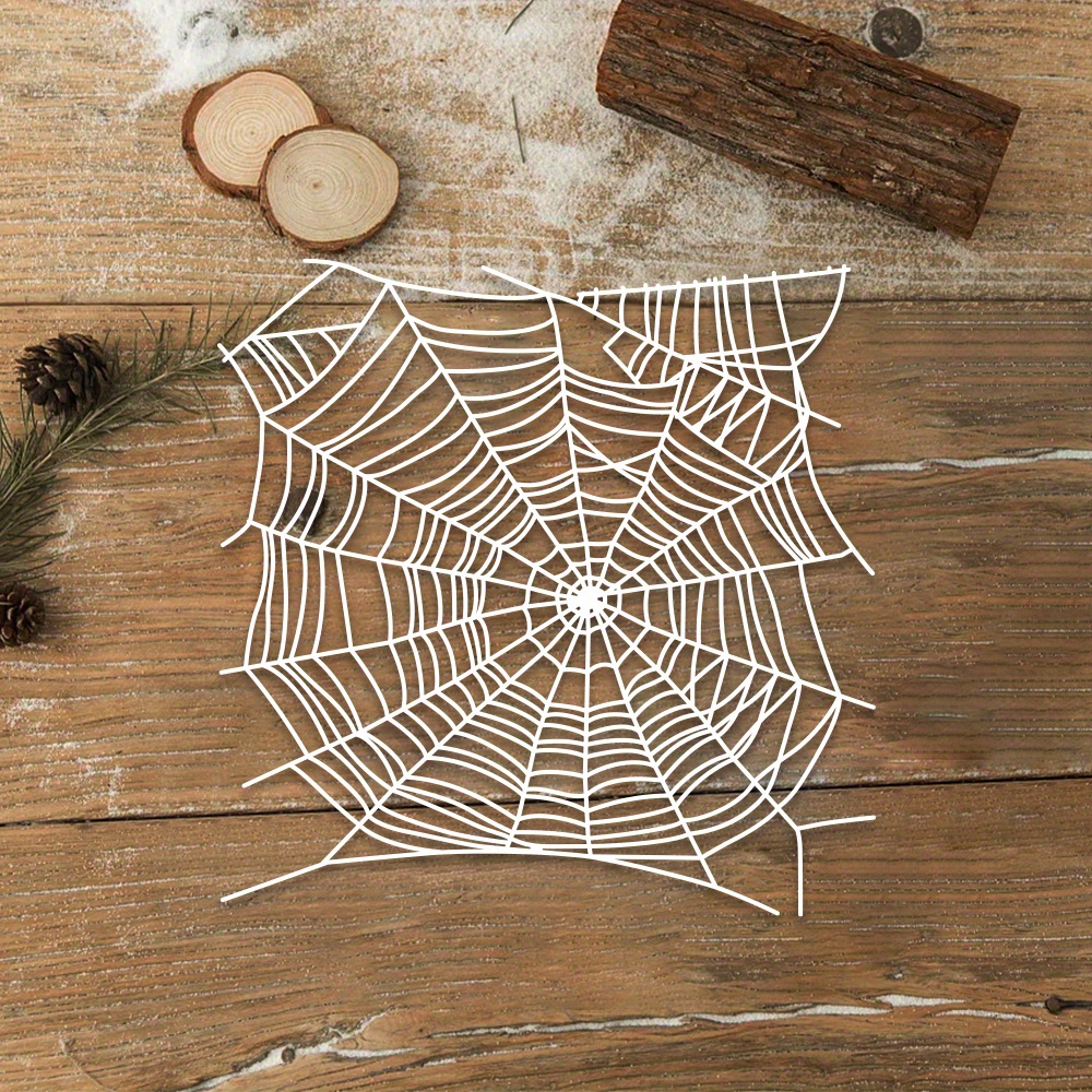 

Spider Web Stencil Template For Scrapbooking, Card Making And Crafts - Reusable Plastic Hollow Design For Diy Albums, Decorations, Greeting Cards, And Paper Crafts