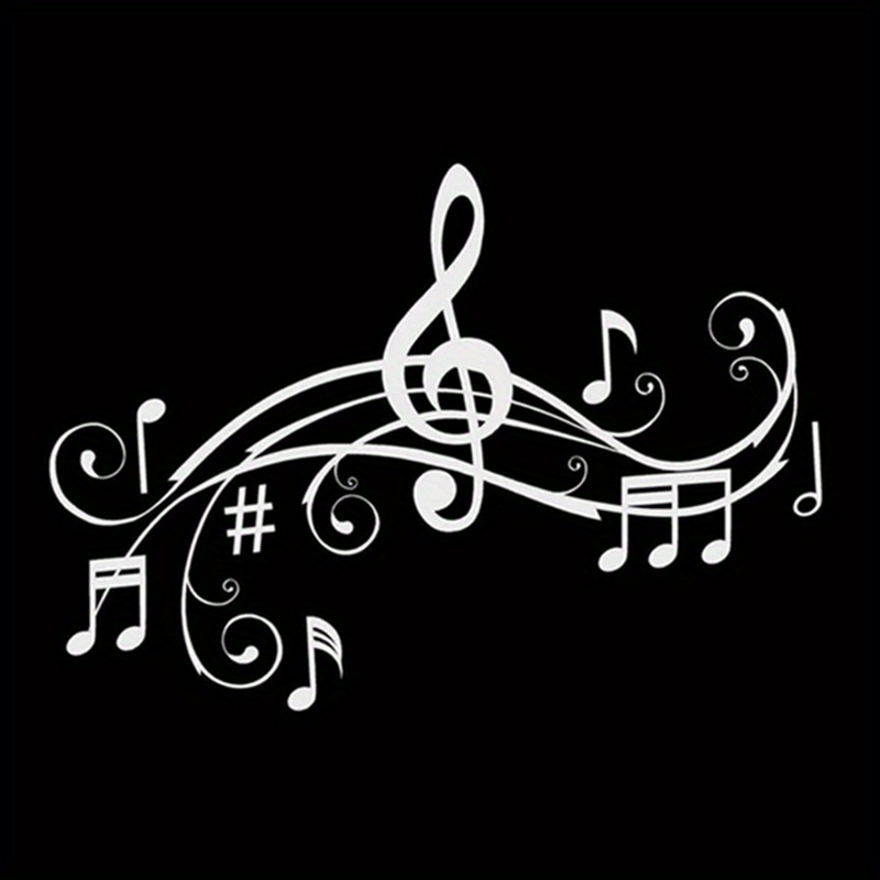 Funny Music Note Vinyl Decal - Perfect For Cars, Laptops, Water Bottles & More