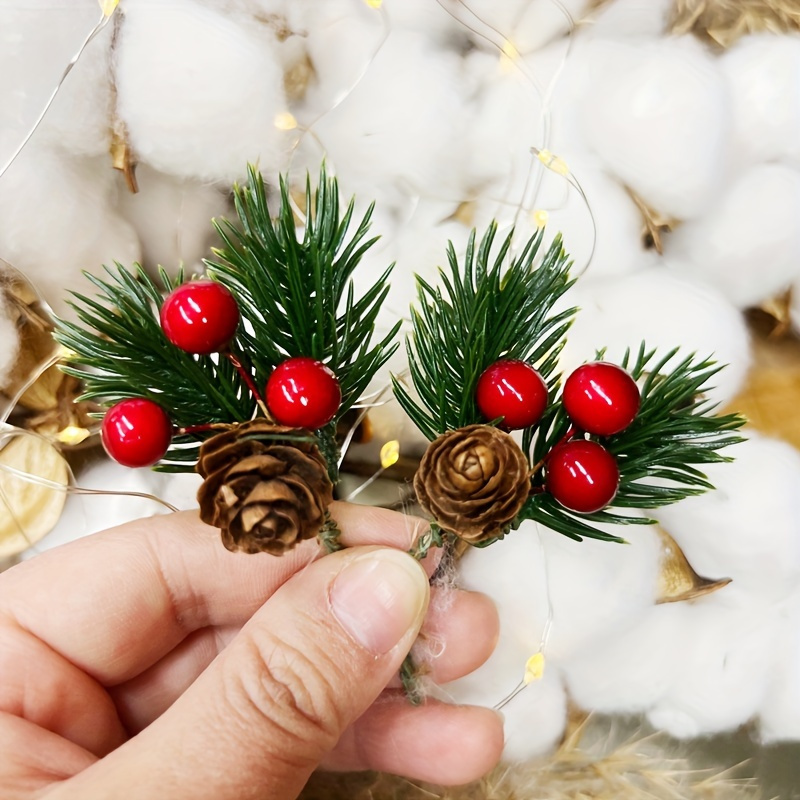 Set van 6 dennenappels om op te hangen Alpine Pecannoten - Kerstballen