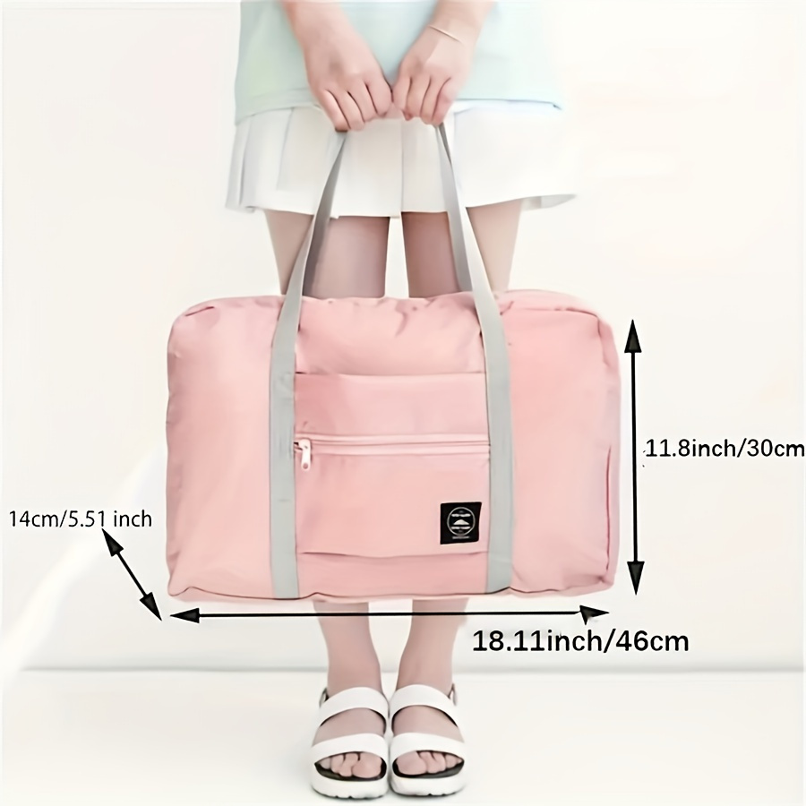 1pc Foldable Travel Storage Bag with Zipper Closure - Large Capacity Lightweight Polyester Organizer for Clothes, Underwear, Towels & Socks, Multi-Color Options, Hand Washable, Clothes Storage, Portable Clothing Organizer, Convenient Carryall