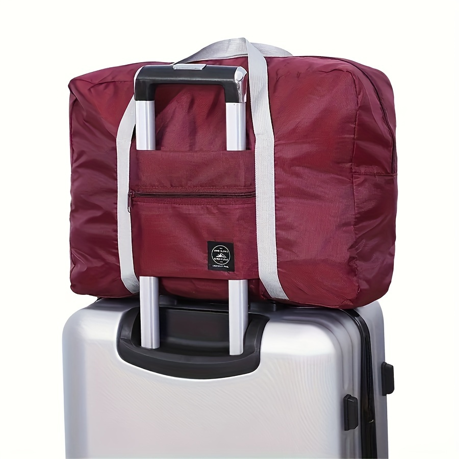 1pc Foldable Travel Storage Bag with Zipper Closure - Large Capacity Lightweight Polyester Organizer for Clothes, Underwear, Towels & Socks, Multi-Color Options, Hand Washable, Clothes Storage, Portable Clothing Organizer, Convenient Carryall