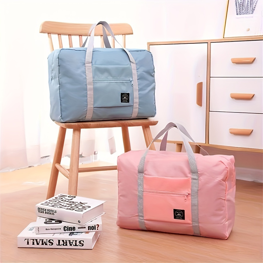1pc Foldable Travel Storage Bag with Zipper Closure - Large Capacity Lightweight Polyester Organizer for Clothes, Underwear, Towels & Socks, Multi-Color Options, Hand Washable, Clothes Storage, Portable Clothing Organizer, Convenient Carryall