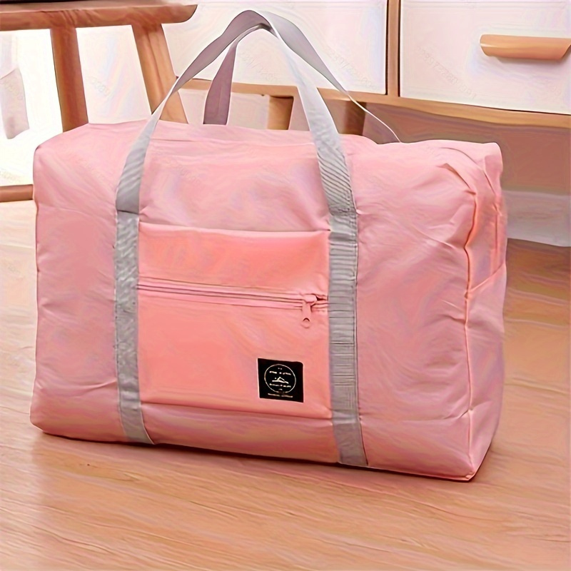 1pc Foldable Travel Storage Bag with Zipper Closure - Large Capacity Lightweight Polyester Organizer for Clothes, Underwear, Towels & Socks, Multi-Color Options, Hand Washable, Clothes Storage, Portable Clothing Organizer, Convenient Carryall
