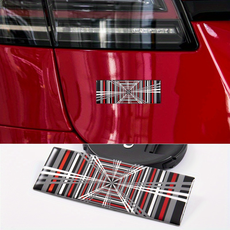 

Abs Pattern Emblem Badge Compatible With , Model 3, , - Automotive Accessory Decoration