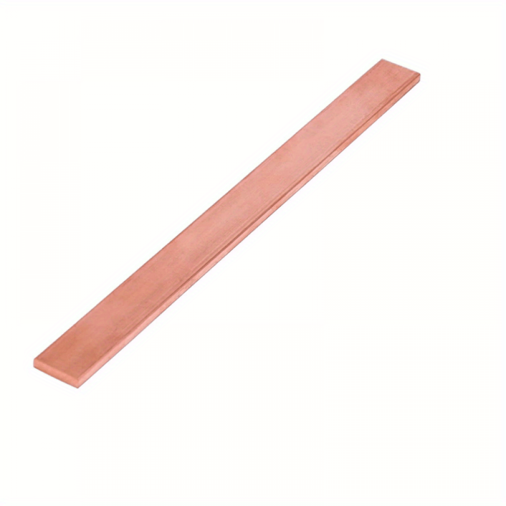 TEMU Copper Flat Bar - Durable Metal Plate For Industrial Use, Thickness 1-8mm, Lengths 100/250mm