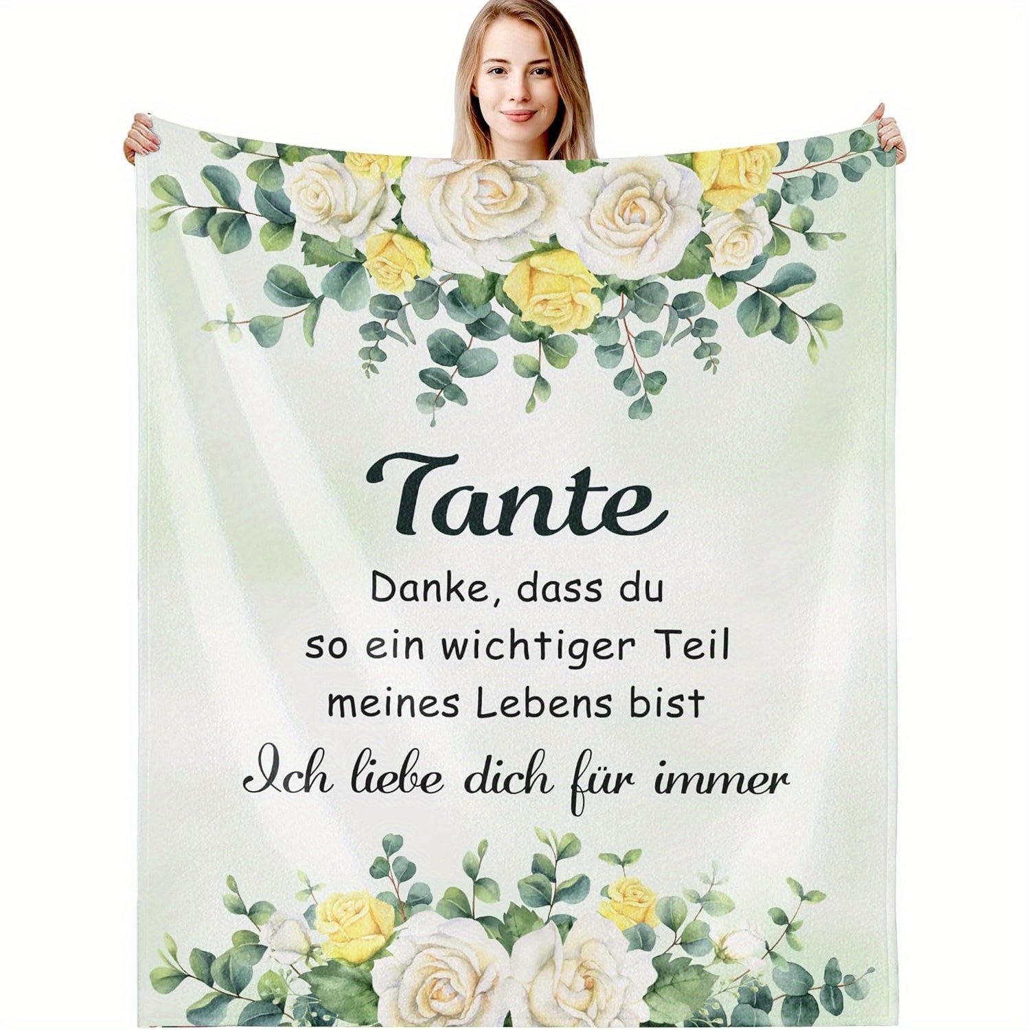 

Flannel Blanket - , Washable, Bedding, For Aunt - Sofa Blanket For Tv,