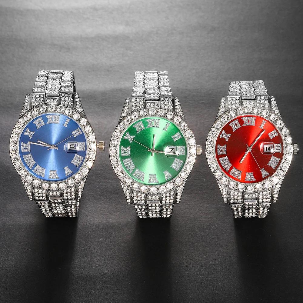 4pcs set mens   wrist watch cross   jewelry set for men women details 4