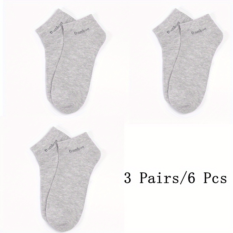 E-shop 3 Paar/6 Stück Bambusfaser Socken Herren Casual Business Atmungsaktive Herren Crew Socken Hohe Qualität Garantiert
