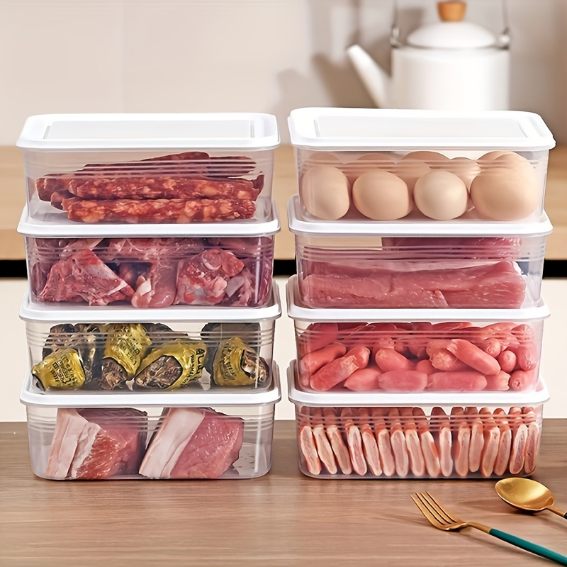 

5pcs - - , Reusable Plastic For Meat, Fruits & Vegetables - Odor- Organizer Set