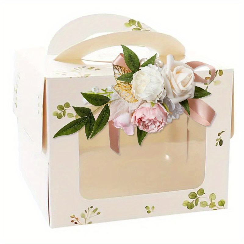 elegant floral shoulder corsage for women   rose and greenery bouquet pin for wedding and special occasions details 10