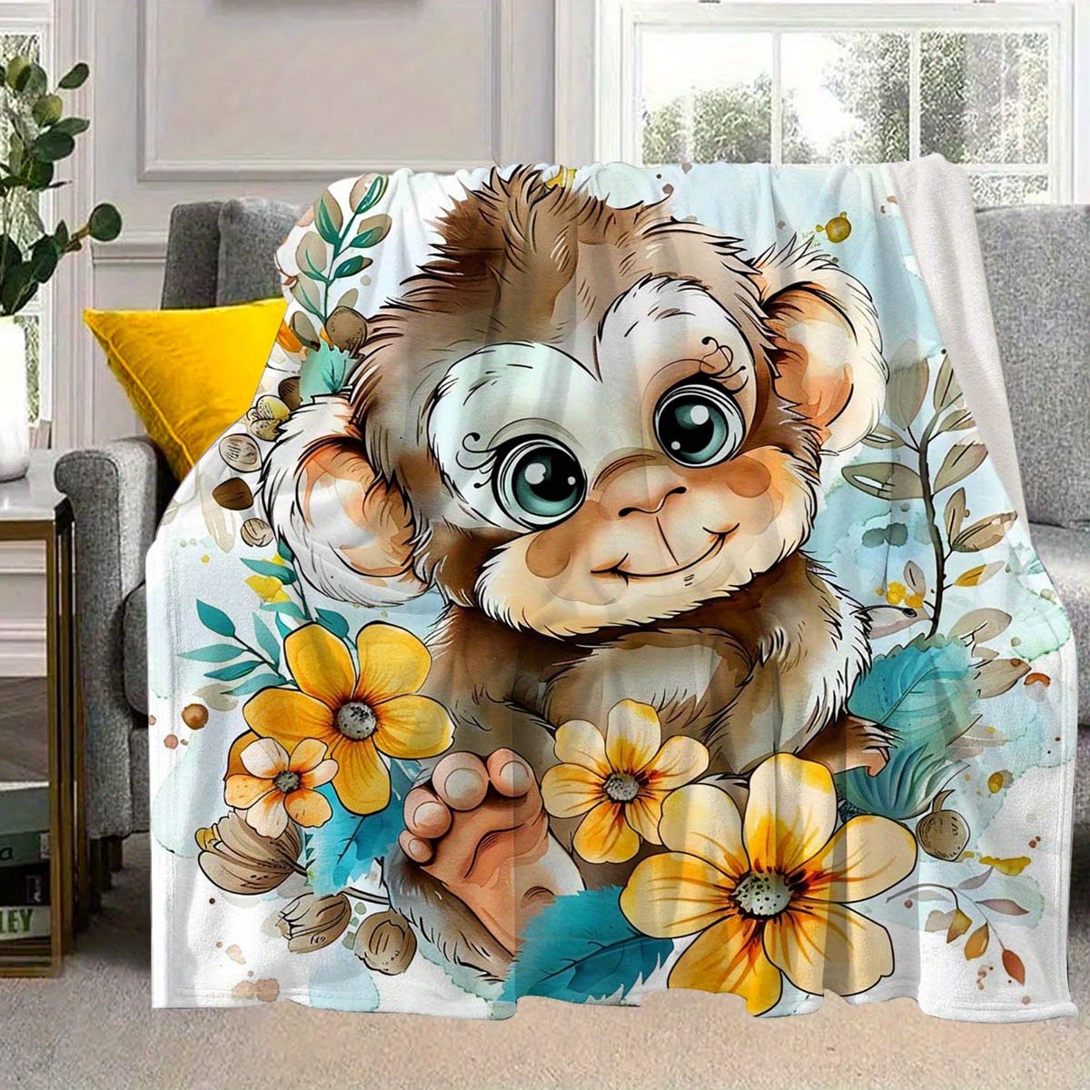 1pc cute flannel blanket soft cozy colorful Temu Australia