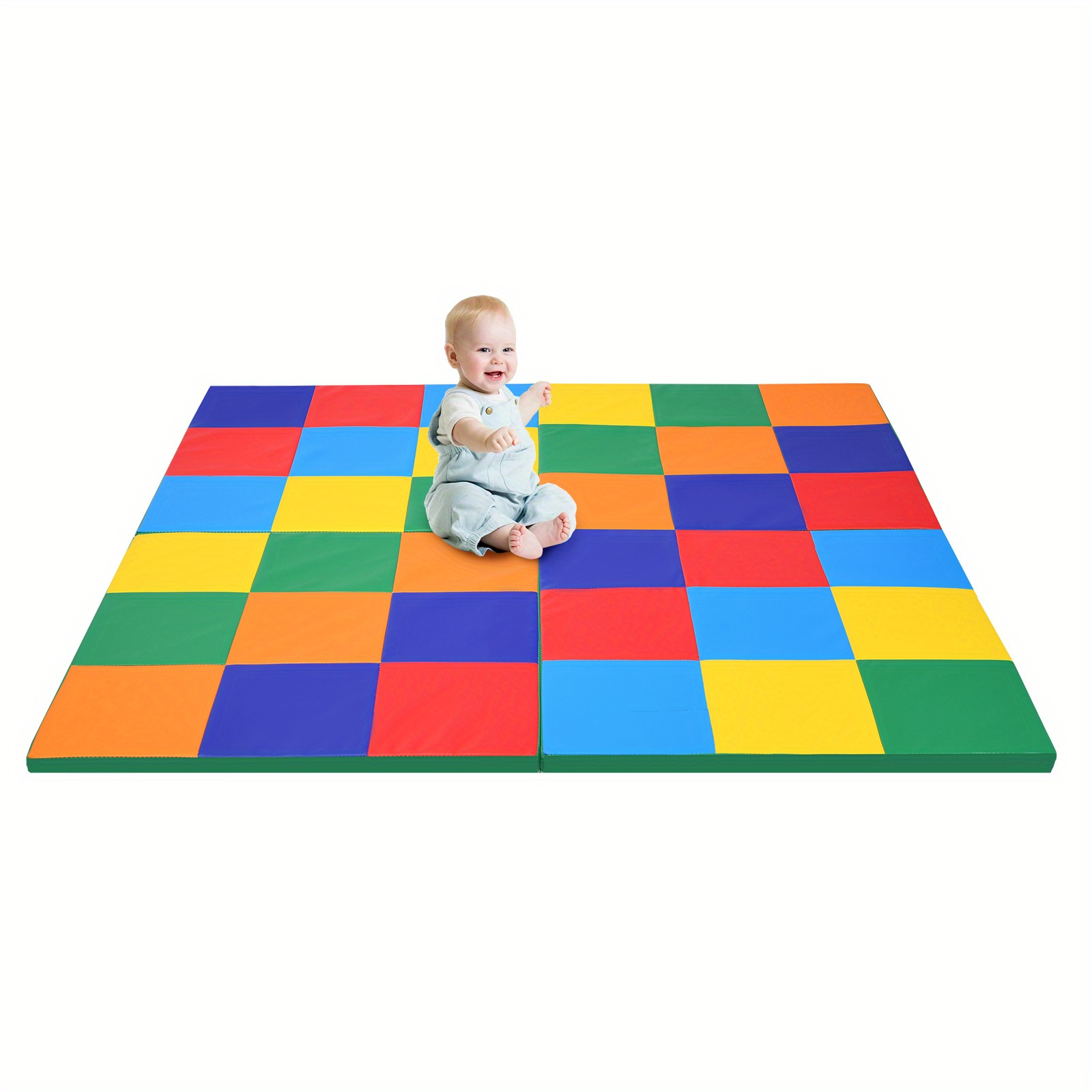 

Multigot 58" Toddler Foam Mat Folding Activity Mat Daycare