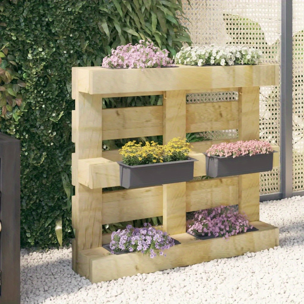 

Planter Box For Euro Pallets 12 Pc. Grey 36x13.5x9.5 Cm Pp