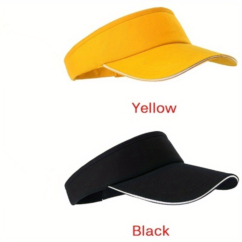 

Breathable Sun Visor Cap For Outdoor Sports - Lightweight, Adjustable Drawstring, Ponytail-, Polyester