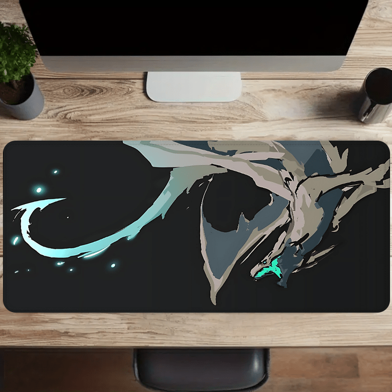 

Dragon Mouse Pad Dark Art Desk Accessories 35.4x15.7 Inch Xxl Gaming Mouse Pads Large Keyboard Mat Rubber Edge Computer Mat For Desktop Ideal Gifts For Fans