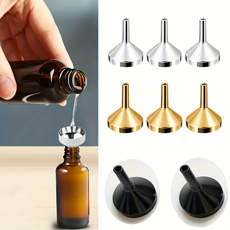 

1pc/3pcs/5pcs, A Metal Funnel Specifically For Perfumes And Essential Oils, Allows For Easy Filling Of Liquid Products, To Use And Carry.