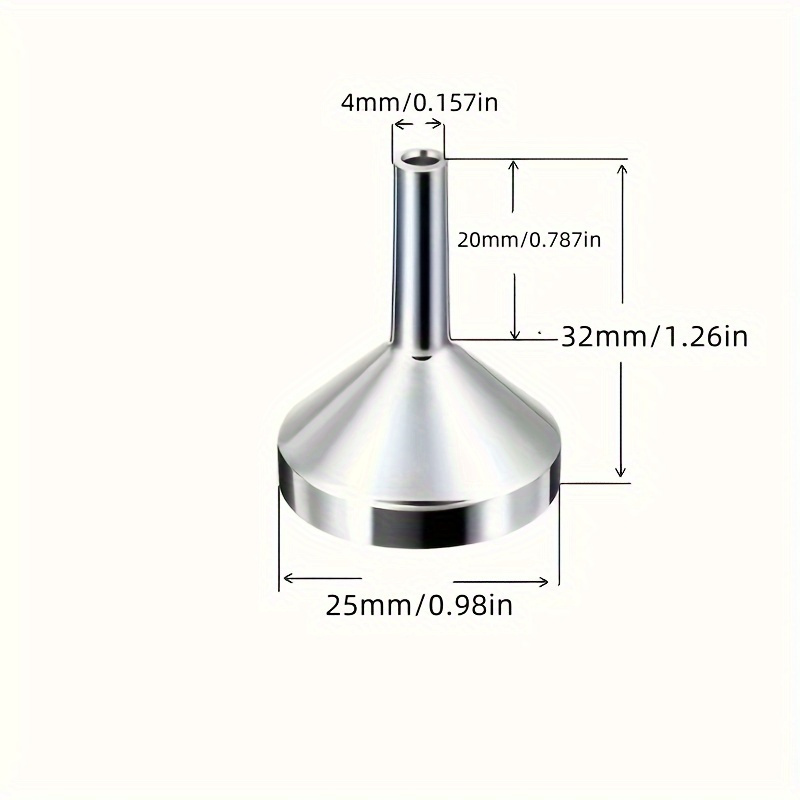 1 vnt./3 vnt./5 vnt. kvepalų ir eterinių aliejų speciali aliuminio metalo piltuvėlis, lengvai užpildomas įvairiais skystais produktais, lengva ir patogu naudoti