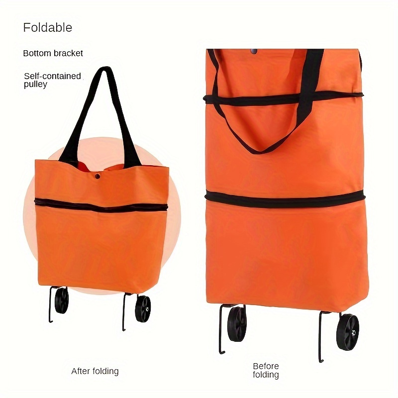 Lightweight shopping tote bag on wheels online