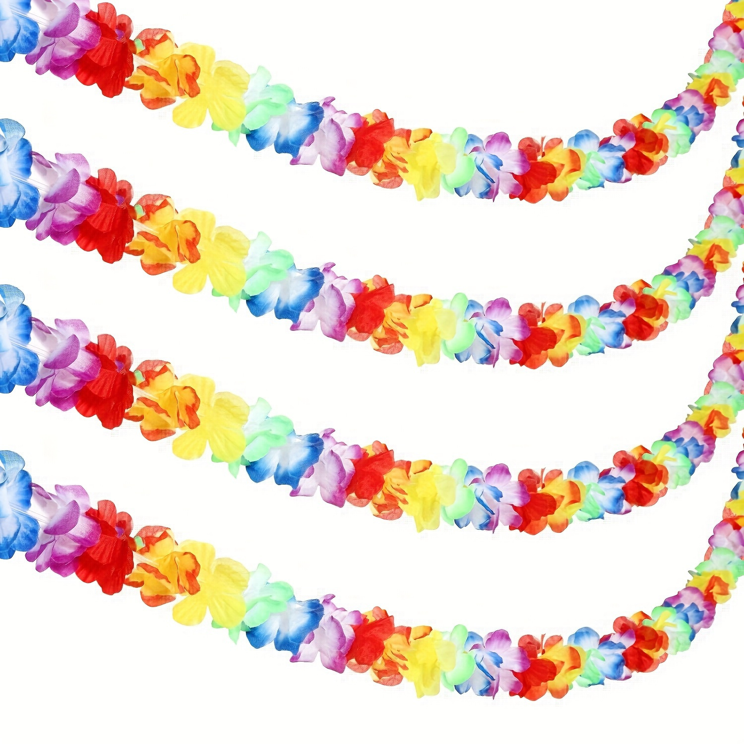 10ft vibrant hawaiian garland colorful flower ribbon for parties photo props home decor multicolor     celebrations and festive occasions hawaiian party decorations halloween decorations christmas decorations holiday decorations easy to hang durable material decorative streamer holiday   event planners